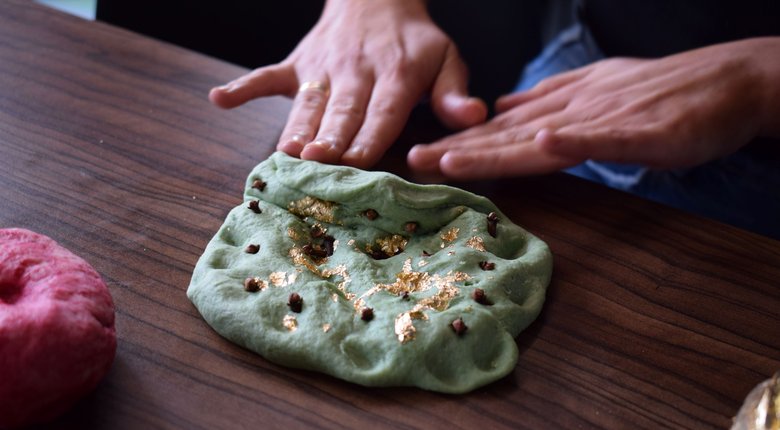 Festive sensory dough for children