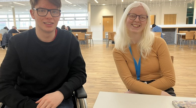 Finlay alongside fellow Haggeye member and MSYP Kerry