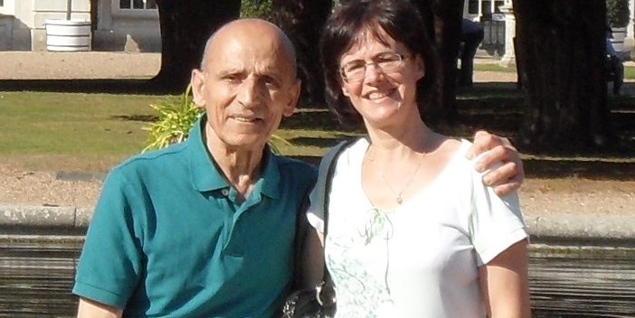 Mandy with her father, Costa.