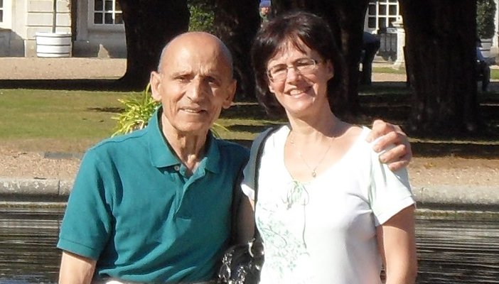 Mandy with her father, Costa.